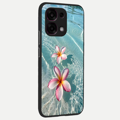  Floating Bloom Bliss back cover For Oppo F31 5G slim fit glass case with vibrant aesthetic design