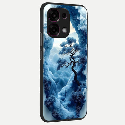  Frozen Serenity Gate back cover For Oppo F31 5G slim fit glass case with vibrant aesthetic design