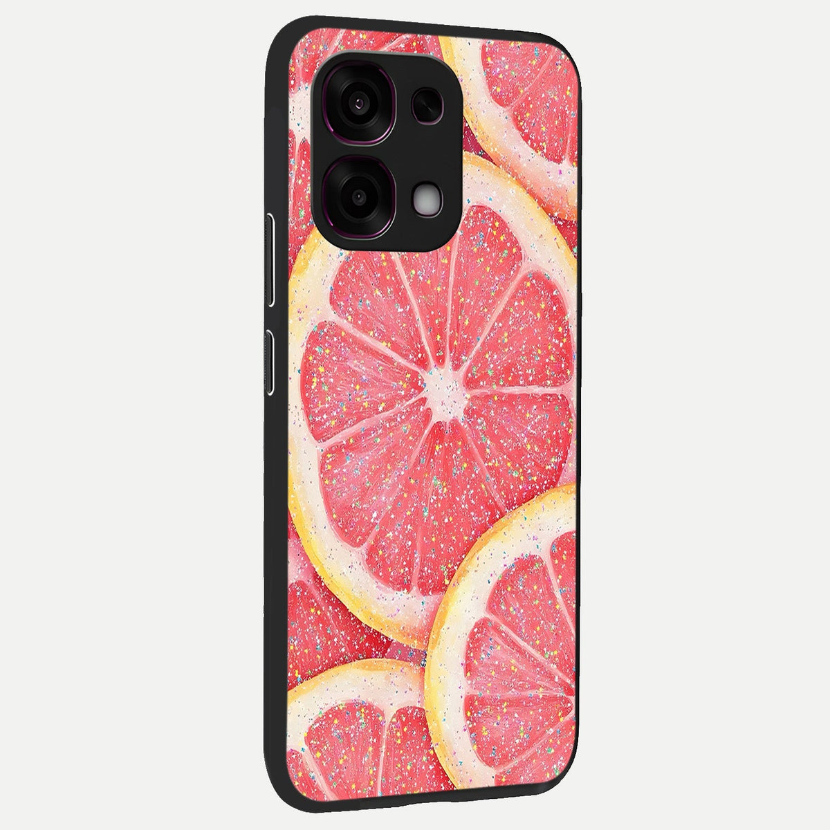  Glitter Grapefruit back cover For Oppo F31 5G slim fit glass case with vibrant aesthetic design