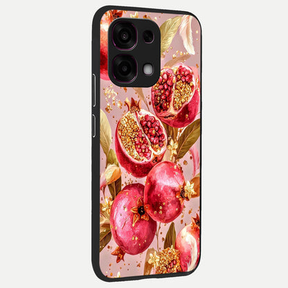  Golden Bloom Glow back cover For Oppo F31 5G slim fit glass case with vibrant aesthetic design