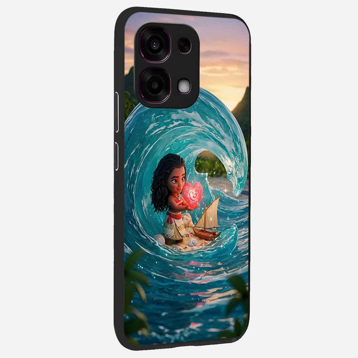  Heart of Ocean back cover For Oppo F31 5G slim fit glass case with vibrant aesthetic design