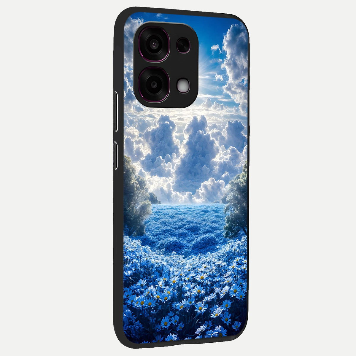  Heavenly Daisy Horizon back cover For Oppo F31 5G slim fit glass case with vibrant aesthetic design