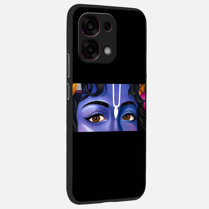  Krishna Eye back cover For Oppo F31 5G slim fit glass case with vibrant aesthetic design