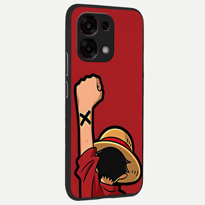  Luffy X Spirit back cover For Oppo F31 5G slim fit glass case with vibrant aesthetic design