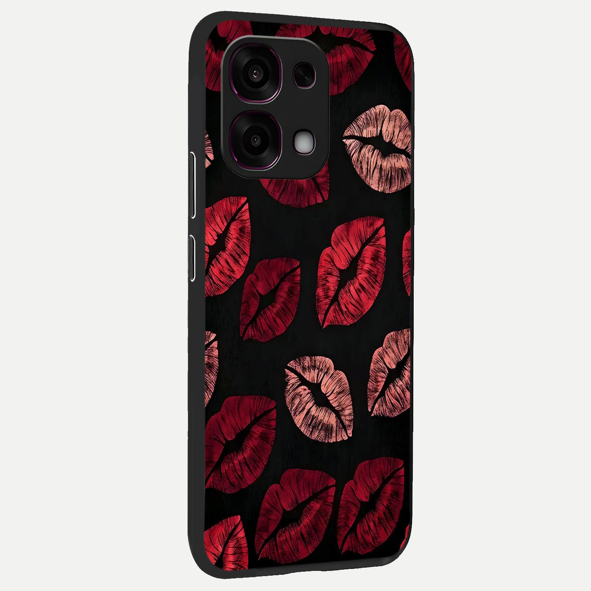  Midnight Kiss Love back cover For Oppo F31 5G slim fit glass case with vibrant aesthetic design