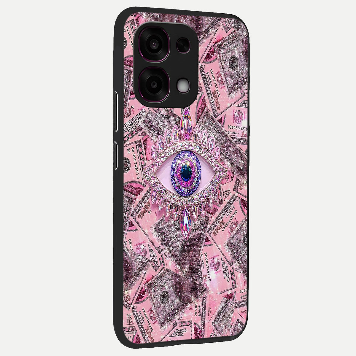  Money Eye Luxe back cover For Oppo F31 5G slim fit glass case with vibrant aesthetic design