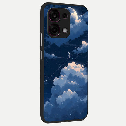  Moon Dream Haze back cover For Oppo F31 5G slim fit glass case with vibrant aesthetic design