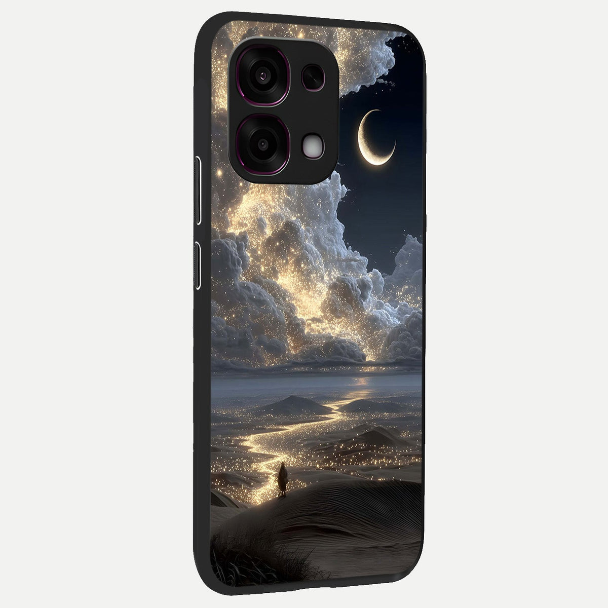  Moonlight Spark Path back cover For Oppo F31 5G slim fit glass case with vibrant aesthetic design