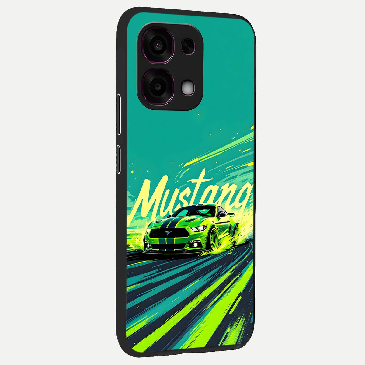  Mustang Bang back cover For Oppo F31 5G slim fit glass case with vibrant aesthetic design