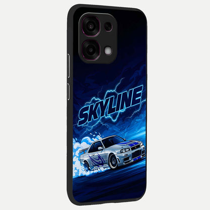  Neon Drift Beast back cover For Oppo F31 5G slim fit glass case with vibrant aesthetic design
