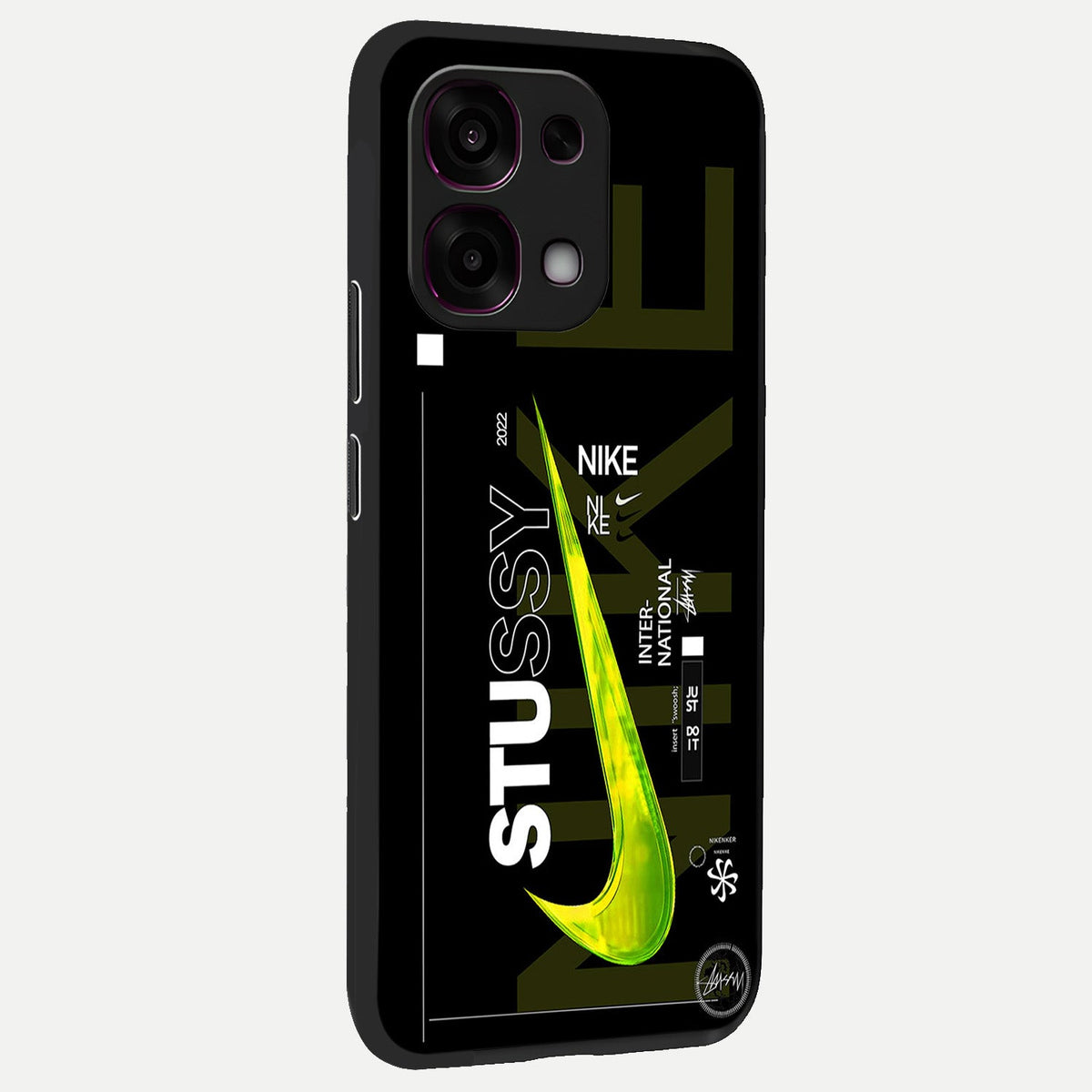  Neon Street Edition back cover For Oppo F31 5G slim fit glass case with vibrant aesthetic design