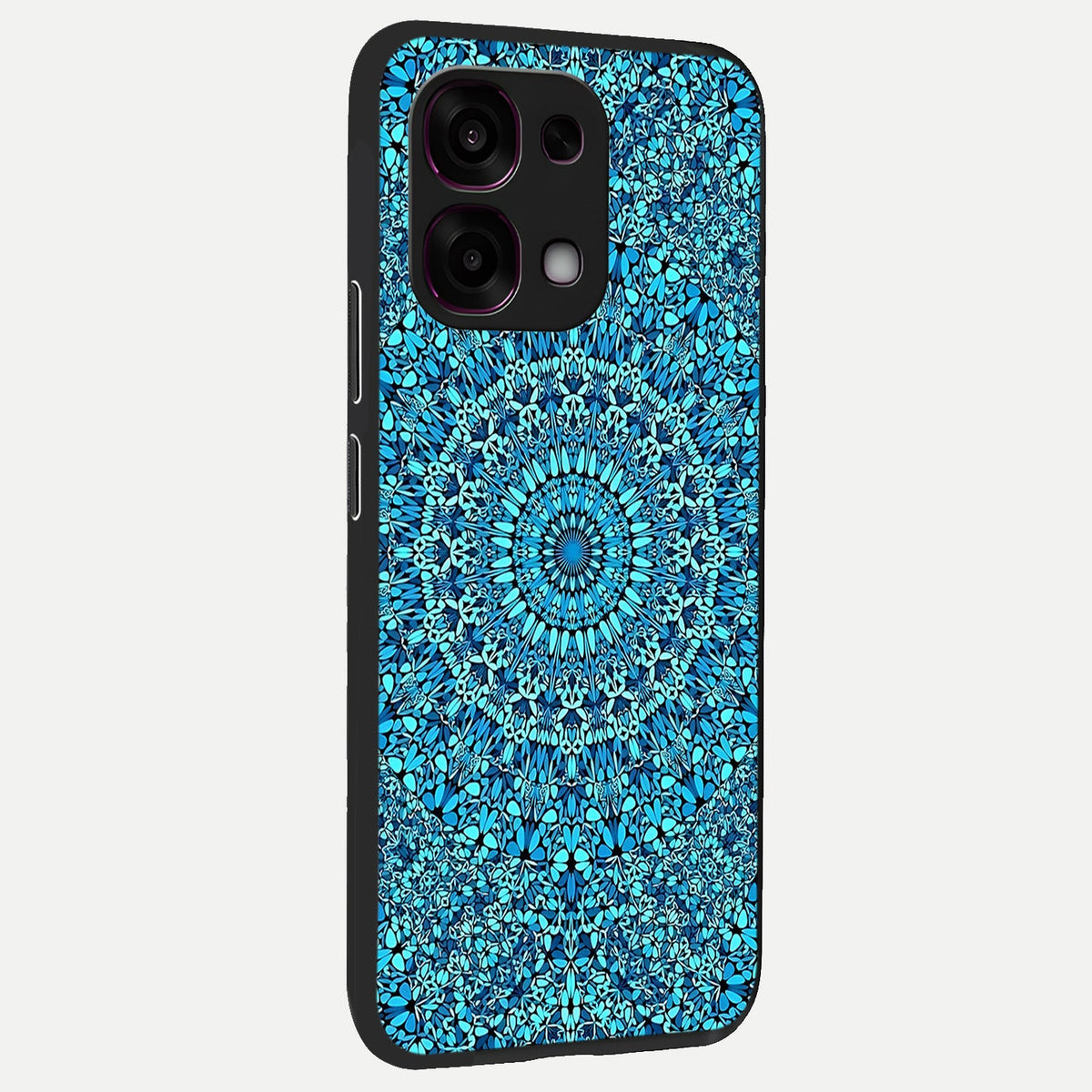  Ocean Bloom Mandala back cover For Oppo F31 5G slim fit glass case with vibrant aesthetic design