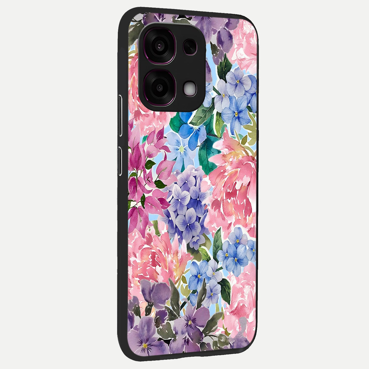  Pastel Floral Mix back cover For Oppo F31 5G slim fit glass case with vibrant aesthetic design