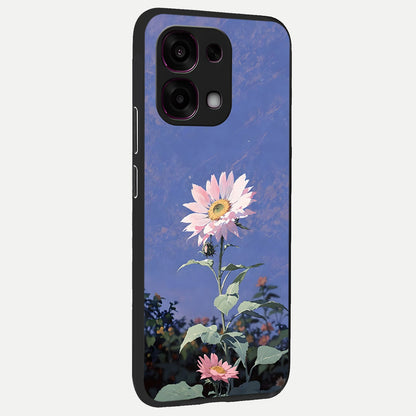  Pink Shells Outline back cover For Oppo F31 5G slim fit glass case with vibrant aesthetic design