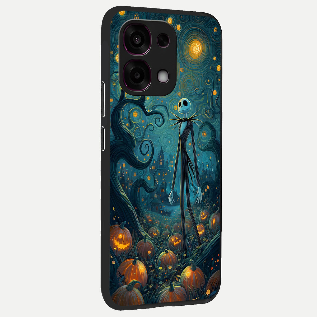  Pumpkin Moonlight Tale back cover For Oppo F31 5G slim fit glass case with vibrant aesthetic design