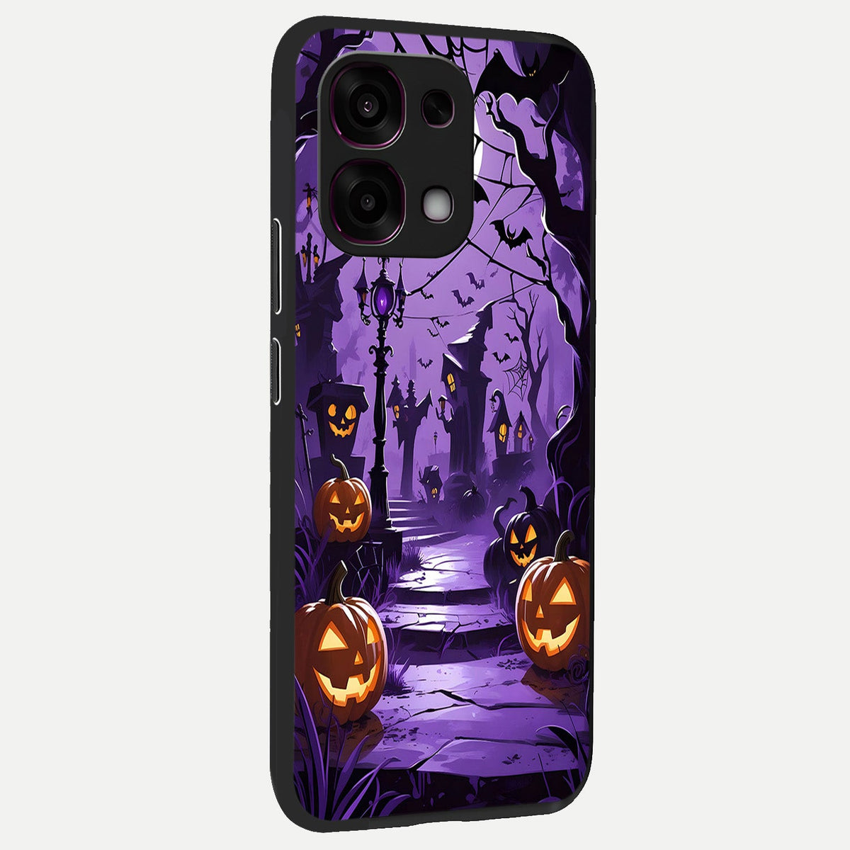  Pumpkin Patch Halloween back cover For Oppo F31 5G slim fit glass case with vibrant aesthetic design