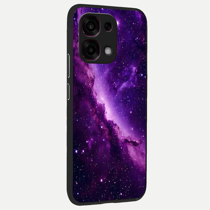  Purple Shade Sky back cover For Oppo F31 5G slim fit glass case with vibrant aesthetic design
