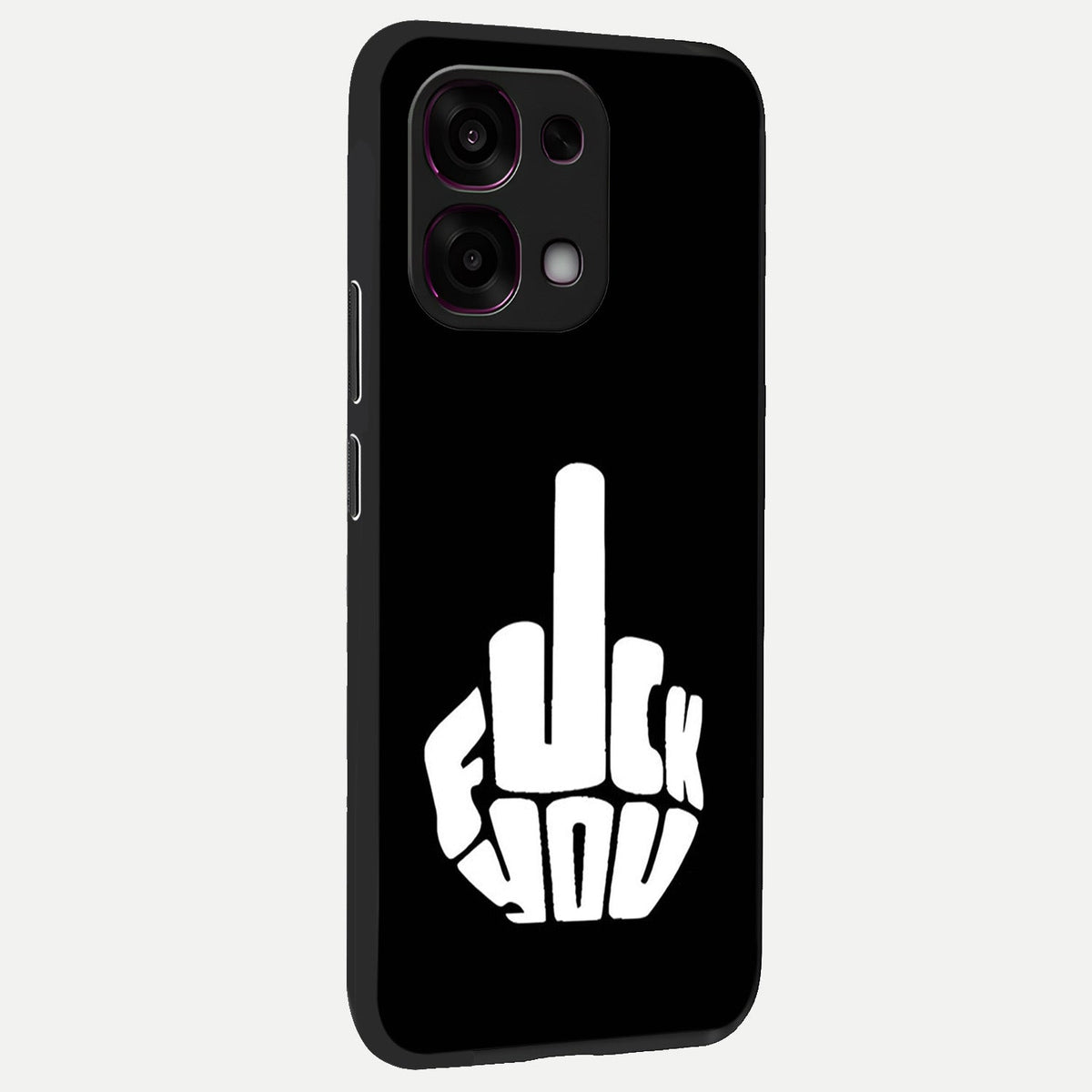  Rebel Mode On back cover For Oppo F31 5G slim fit glass case with vibrant aesthetic design