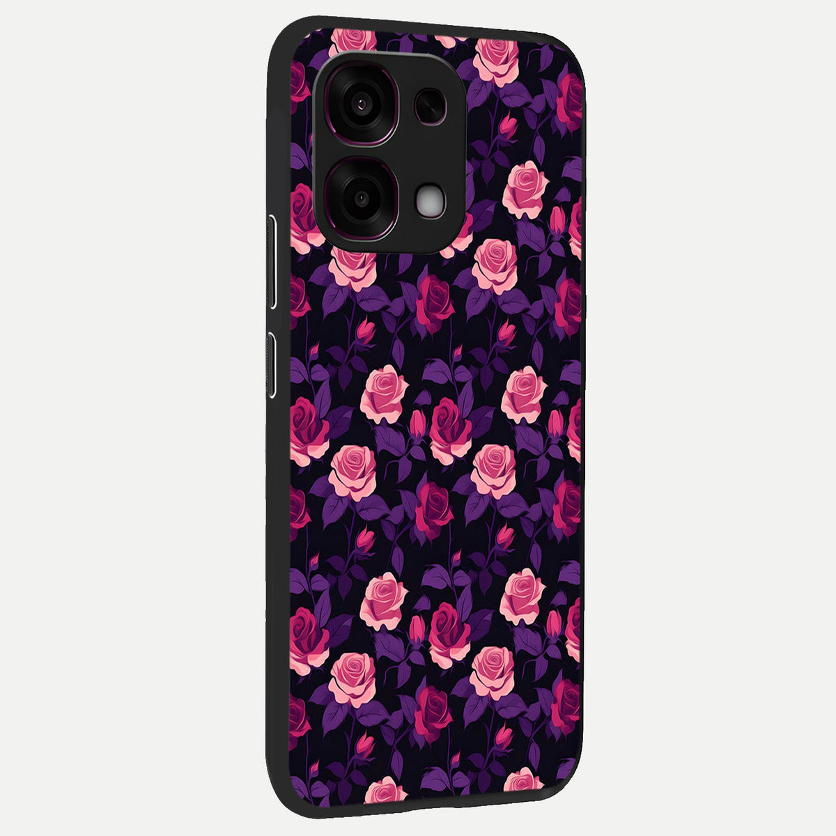  Rose Garden Twilight back cover For Oppo F31 5G slim fit glass case with vibrant aesthetic design