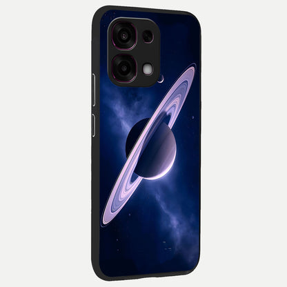  Saturn Ring Mystique back cover For Oppo F31 5G slim fit glass case with vibrant aesthetic design