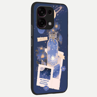  Starlit Cosmic Jar back cover For Oppo F31 5G slim fit glass case with vibrant aesthetic design