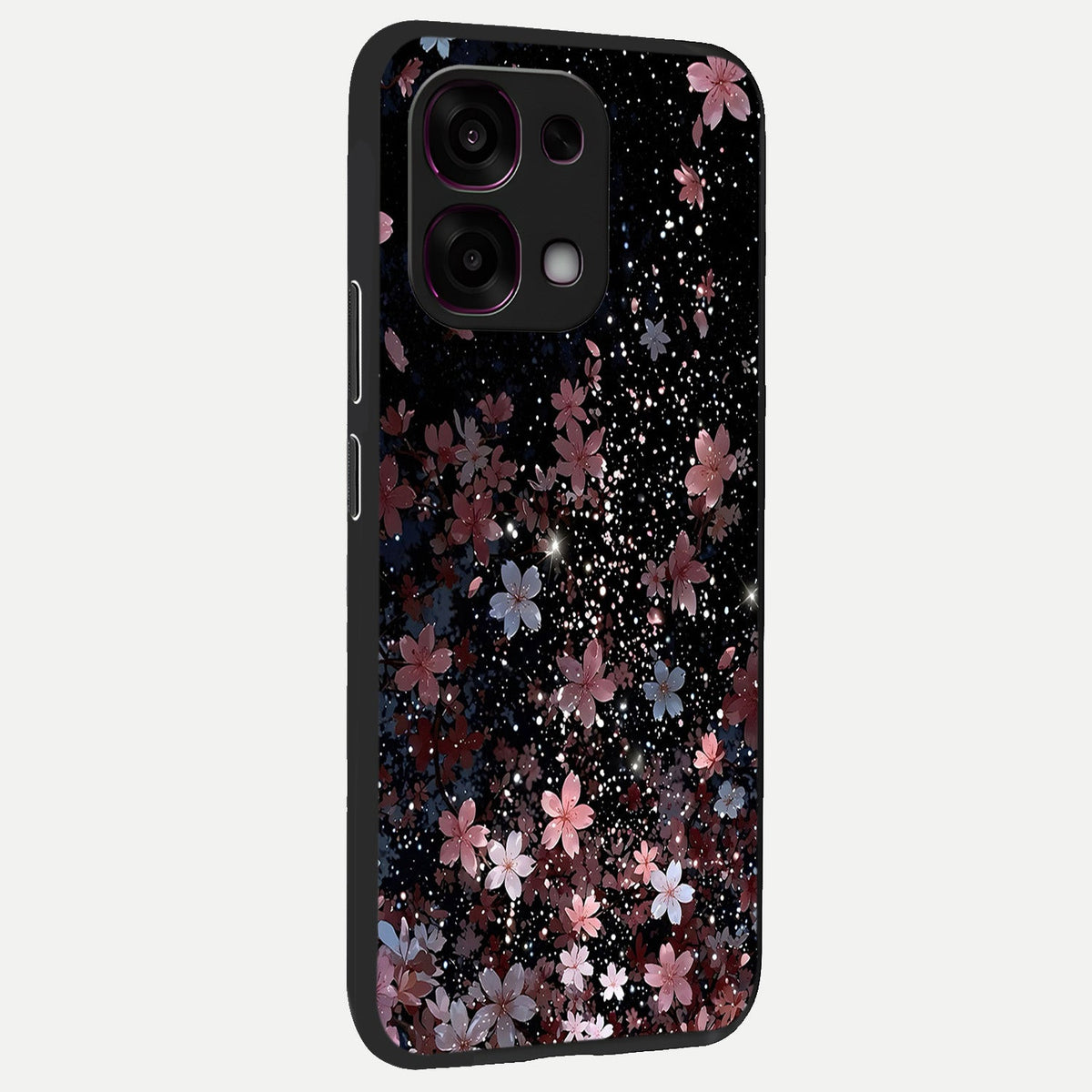  Starlit Flower Dreams back cover For Oppo F31 5G slim fit glass case with vibrant aesthetic design