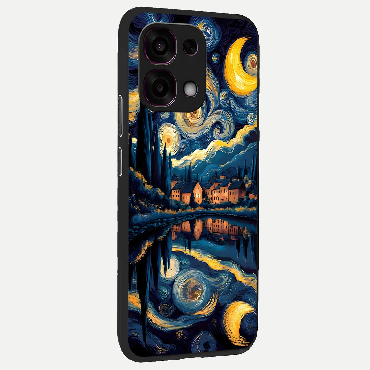  Starry Sky Serenity back cover For Oppo F31 5G slim fit glass case with vibrant aesthetic design
