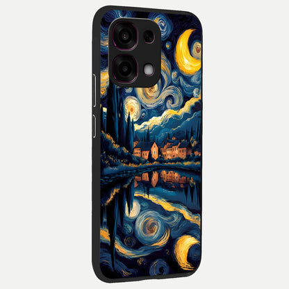  Starry Sky Serenity back cover For Oppo F31 5G slim fit glass case with vibrant aesthetic design