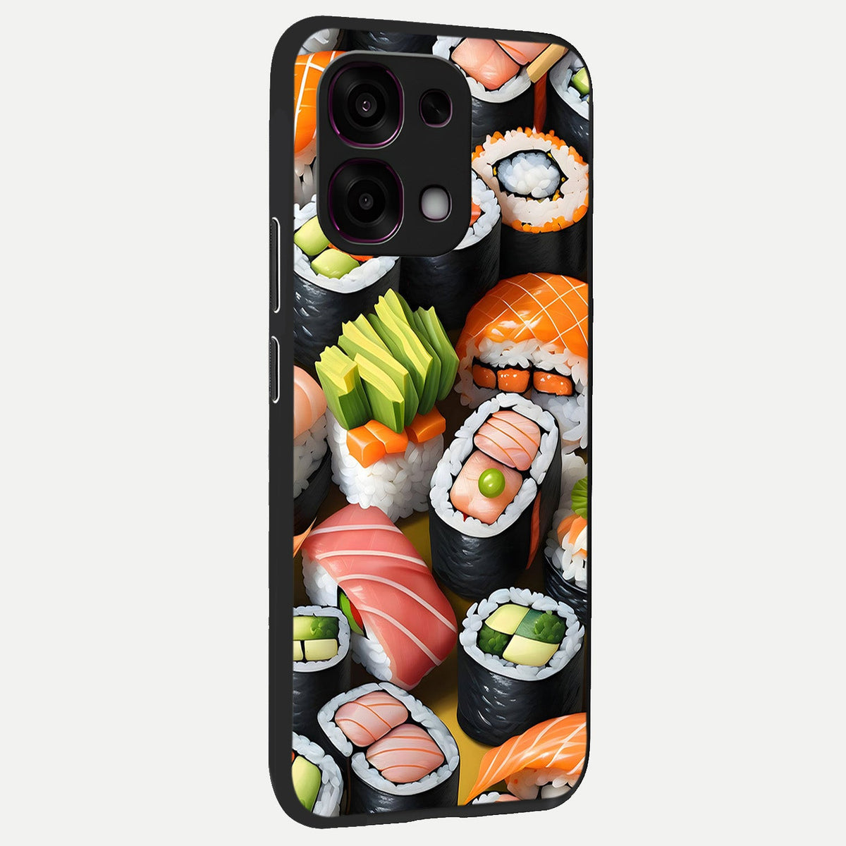  Sushi Food Pattern back cover For Oppo F31 5G slim fit glass case with vibrant aesthetic design