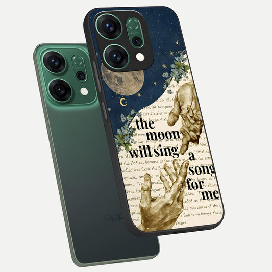  Aesthetic Divine phone case For Oppo Reno 14 showing premium glass back cover with detailed artwork