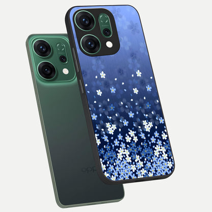  Blue Starry phone case For Oppo Reno 14 showing premium glass back cover with detailed artwork