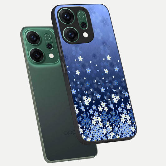  Blue Starry phone case For Oppo Reno 14 showing premium glass back cover with detailed artwork