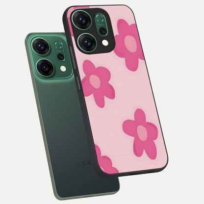  Candy Bloom Dreams phone case For Oppo Reno 14 showing premium glass back cover with detailed artwork