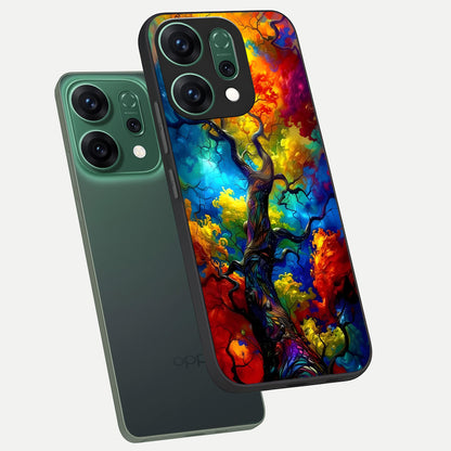  Colorful Soda Bottles phone case For Oppo Reno 14 showing premium glass back cover with detailed artwork