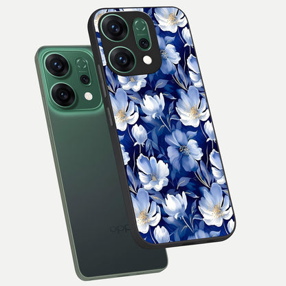  Cute Floral Patterns phone case For Oppo Reno 14 showing premium glass back cover with detailed artwork