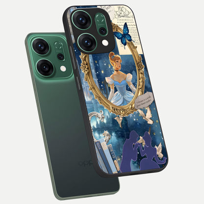  Midnight Queen phone case For Oppo Reno 14 showing premium glass back cover with detailed artwork