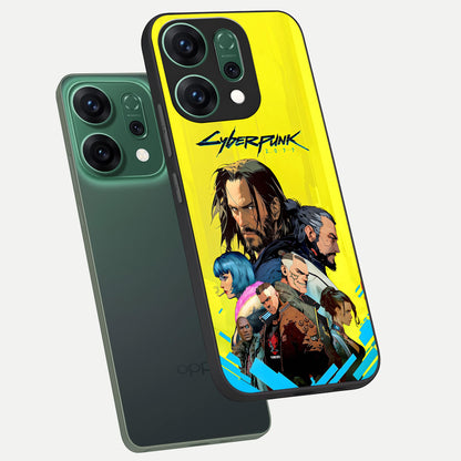  Neon Rebel Genesis phone case For Oppo Reno 14 showing premium glass back cover with detailed artwork