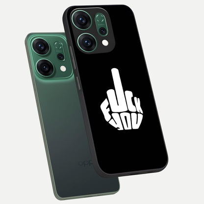 Rebel Mode On phone case For Oppo Reno 14 showing premium glass back cover with detailed artwork