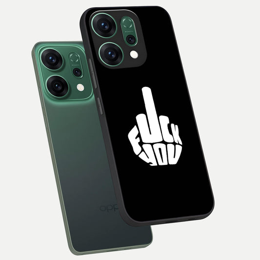  Rebel Mode On phone case For Oppo Reno 14 showing premium glass back cover with detailed artwork