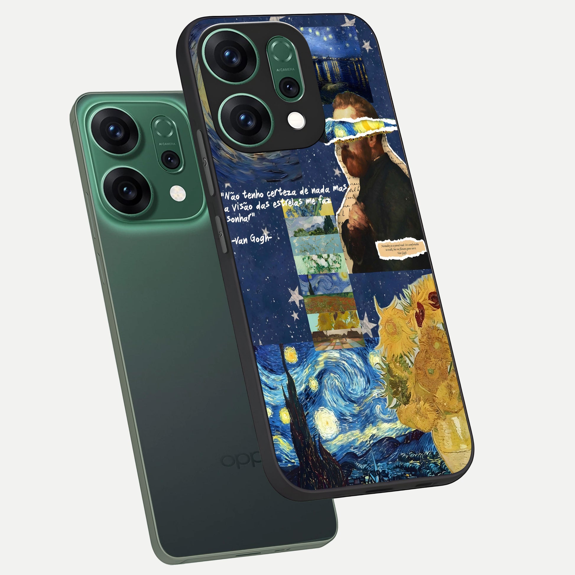 Starry Dream Vision phone case For Oppo Reno 14 showing premium glass back cover with detailed artwork