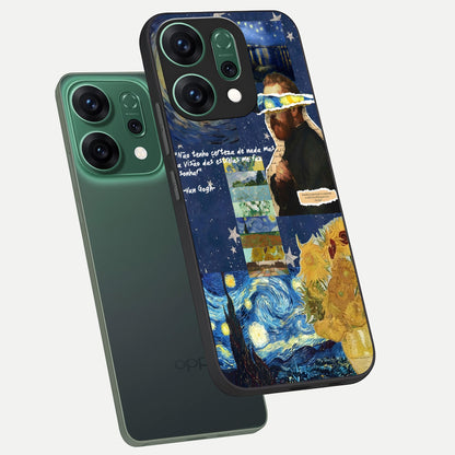  Starry Dream Vision phone case For Oppo Reno 14 showing premium glass back cover with detailed artwork