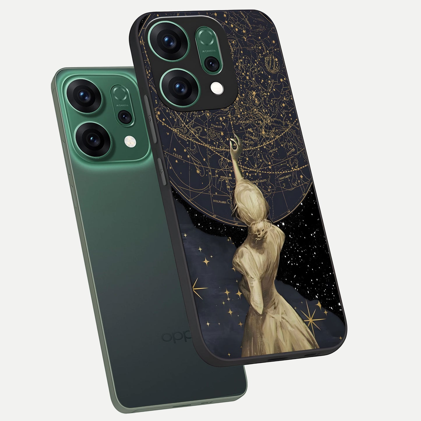  Taylor Swift Girl phone case For Oppo Reno 14 showing premium glass back cover with detailed artwork