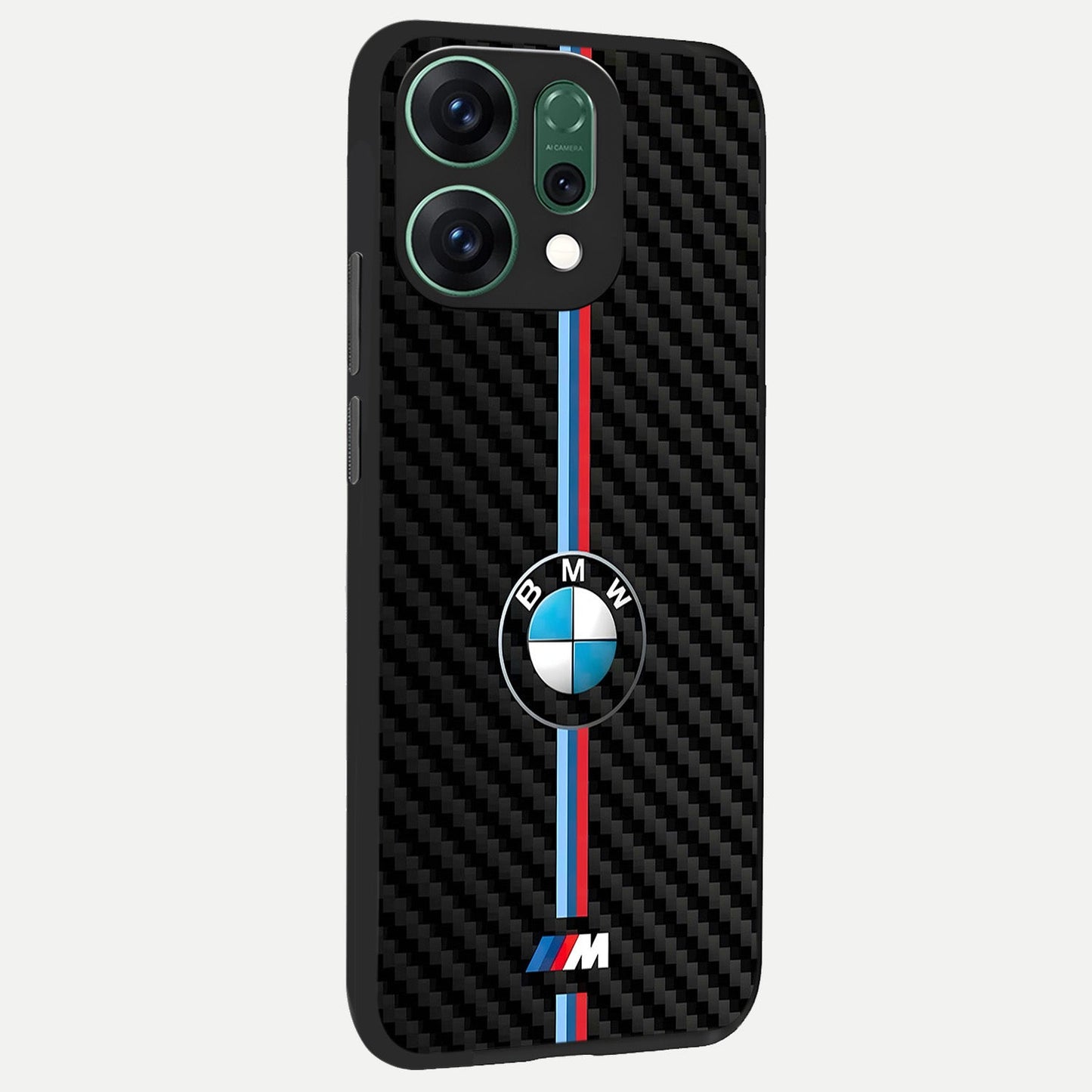  BMW Pattern back cover For Oppo Reno 14 slim fit glass case with vibrant aesthetic design