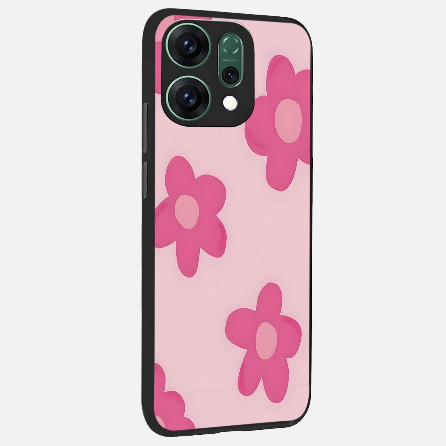  Candy Bloom Dreams back cover For Oppo Reno 14 slim fit glass case with vibrant aesthetic design