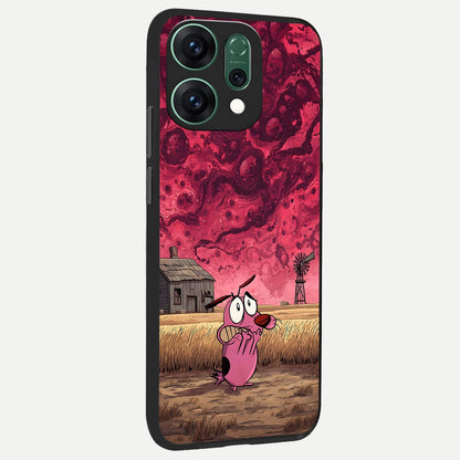  Courage Under Sky back cover For Oppo Reno 14 slim fit glass case with vibrant aesthetic design