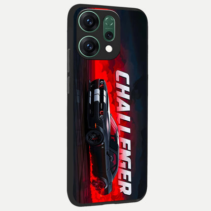  Crimson Challenger Fury back cover For Oppo Reno 14 slim fit glass case with vibrant aesthetic design