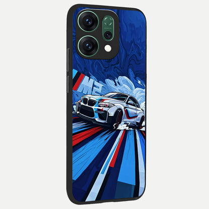  Drift Power Rush back cover For Oppo Reno 14 slim fit glass case with vibrant aesthetic design