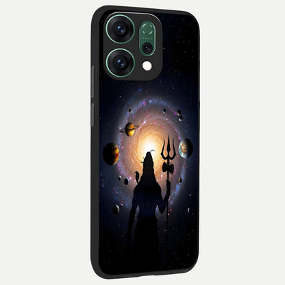  Galactic Shiva Vision back cover For Oppo Reno 14 slim fit glass case with vibrant aesthetic design