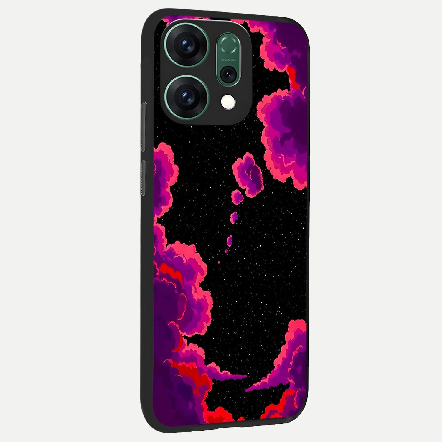  Galaxy Dream Frame back cover For Oppo Reno 14 slim fit glass case with vibrant aesthetic design