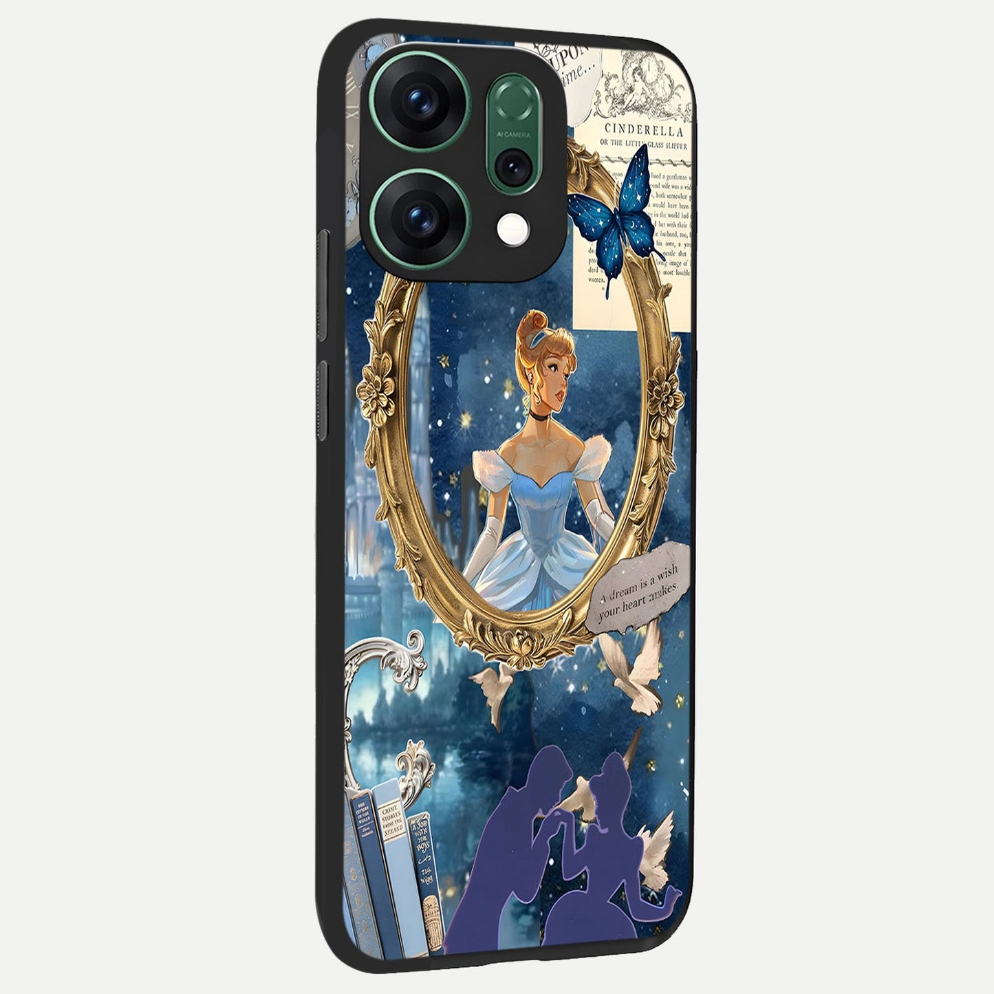 Midnight Queen back cover For Oppo Reno 14 slim fit glass case with vibrant aesthetic design